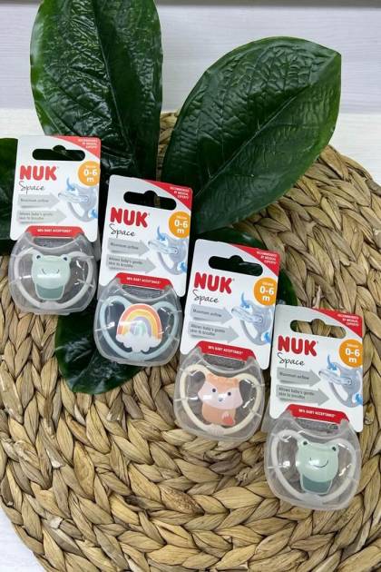 Соска Силикон NUK 0-6мес (Рисунок: Радуга)
