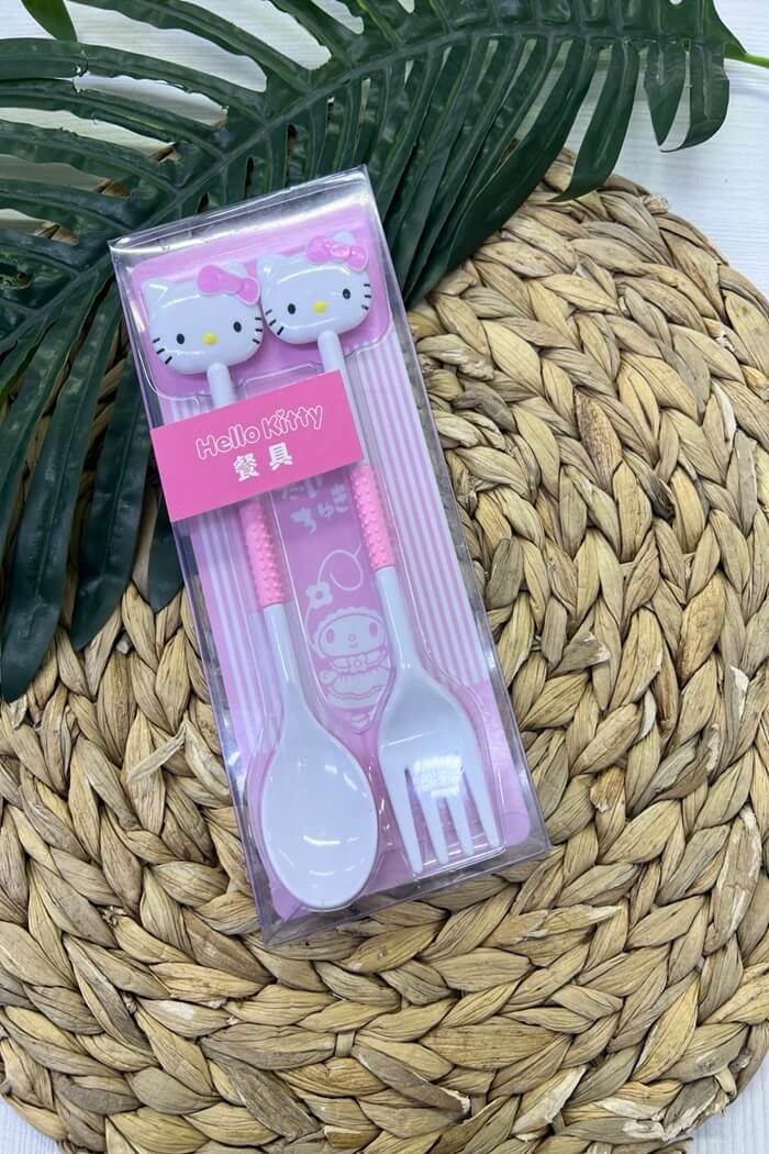 Набор ложка и вилка Hello Kitty