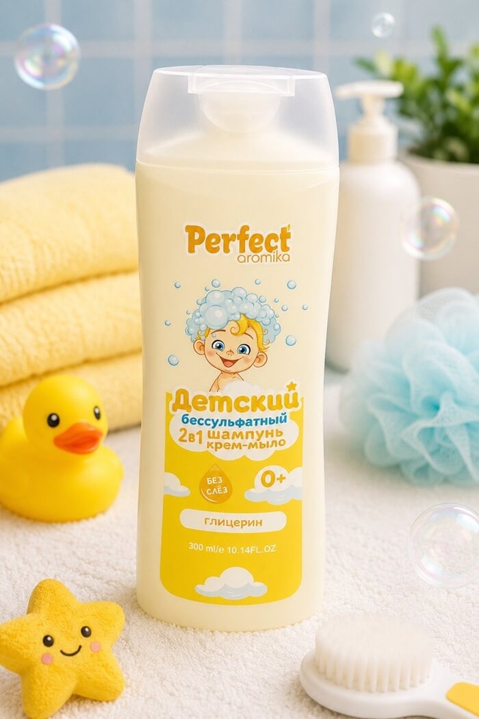 Шампунь Крем-мыло 2/1 глицерин Perfect Aromika