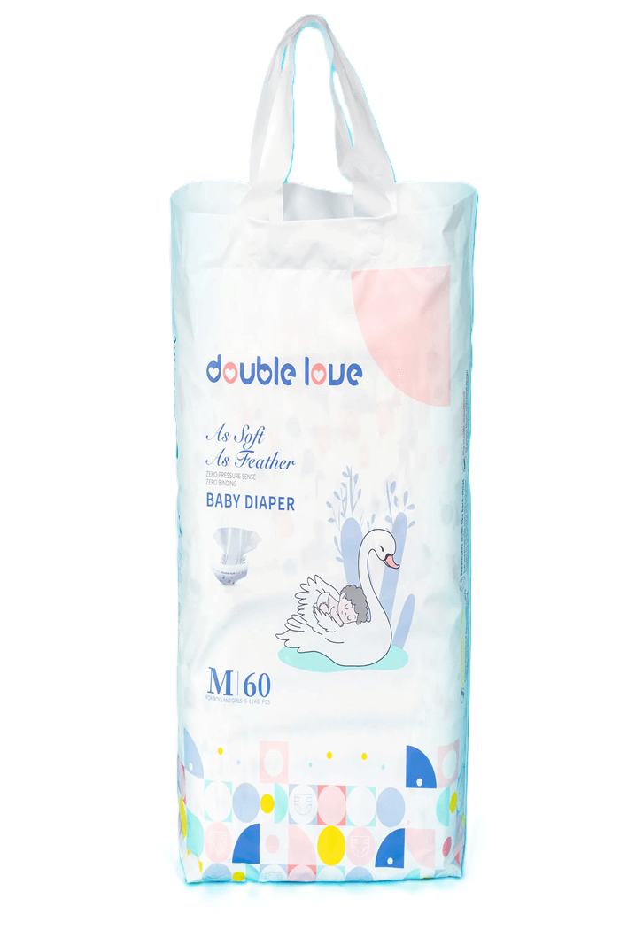 Подгузники Double Love M-60 шт