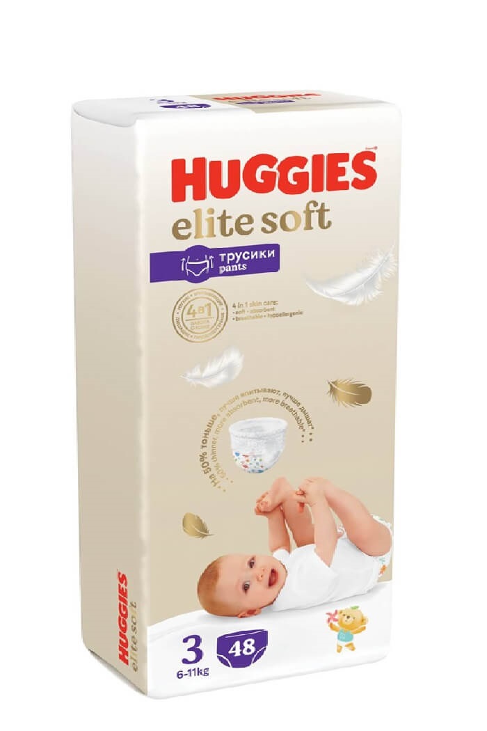 Подгузники-Трусики Huggies Elite Soft 3 48 шт