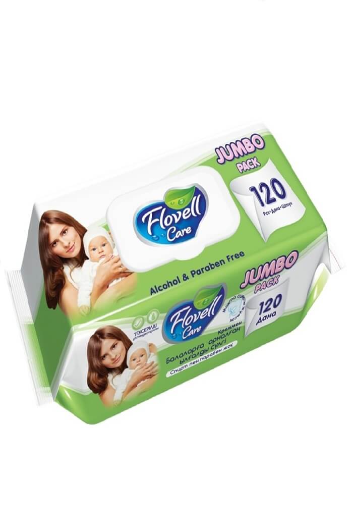 Влажные салфетки DELUXE 120 шт