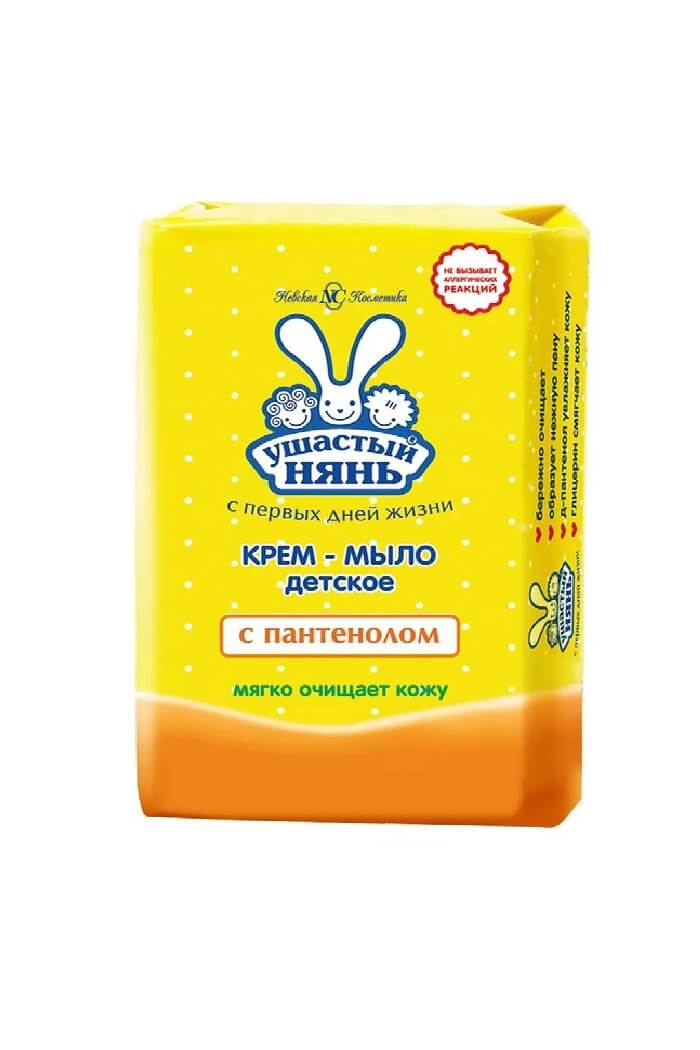 Крем-мыло детское с пантенолом Ушастый нянь 90гр