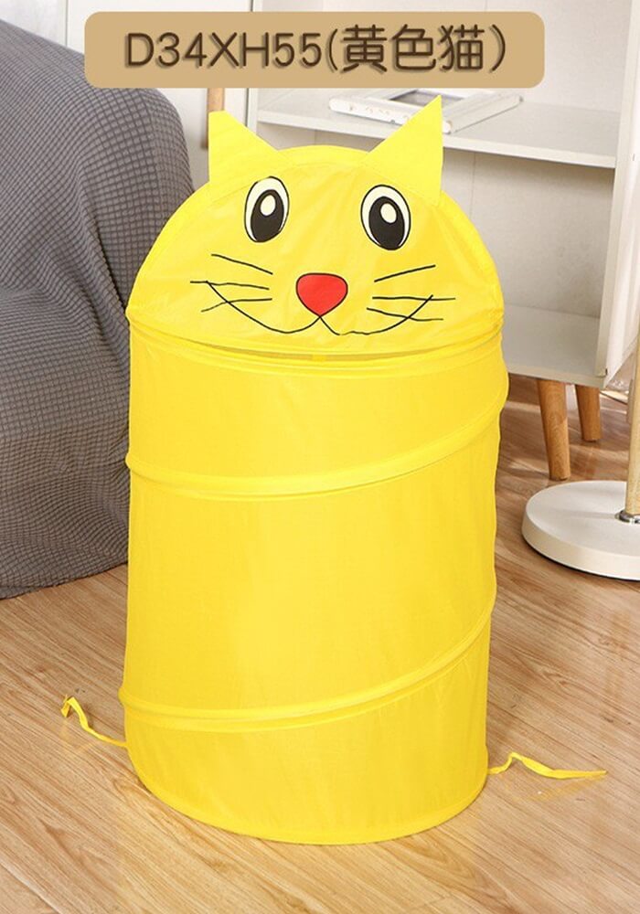 Корзина для игрушек Котенок желтый