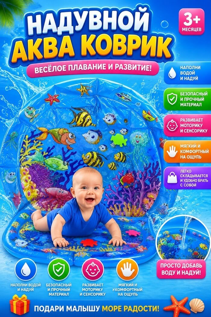 Аква коврик Рыбки