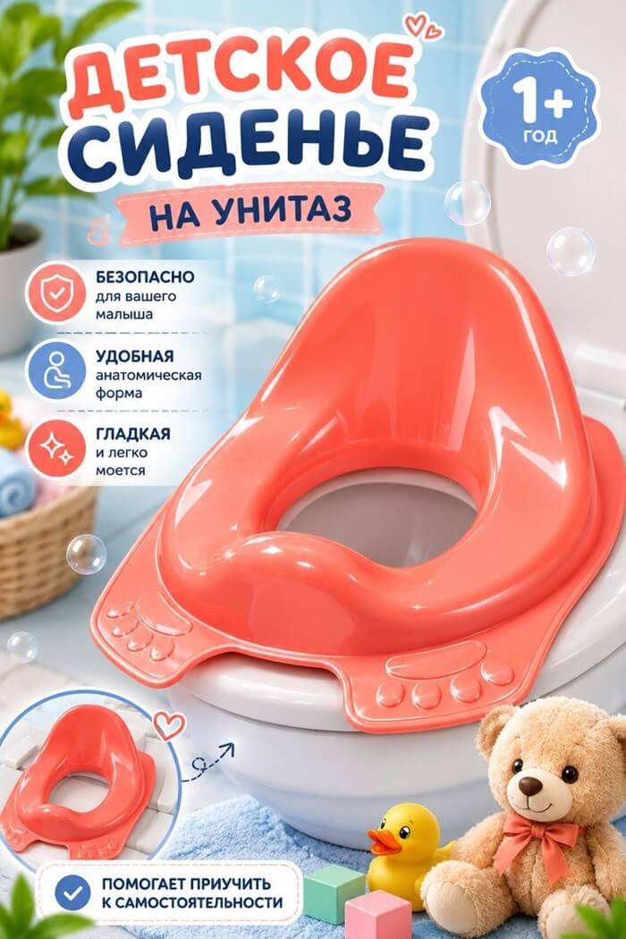 Накладка на унитаз Коралловая