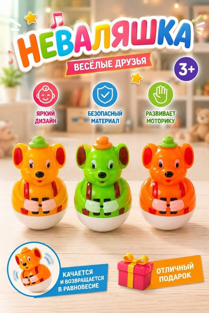 Неваляшка (Цвет: Оранжевый)