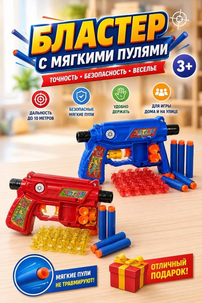 Бластер  (Цвет: Синий)