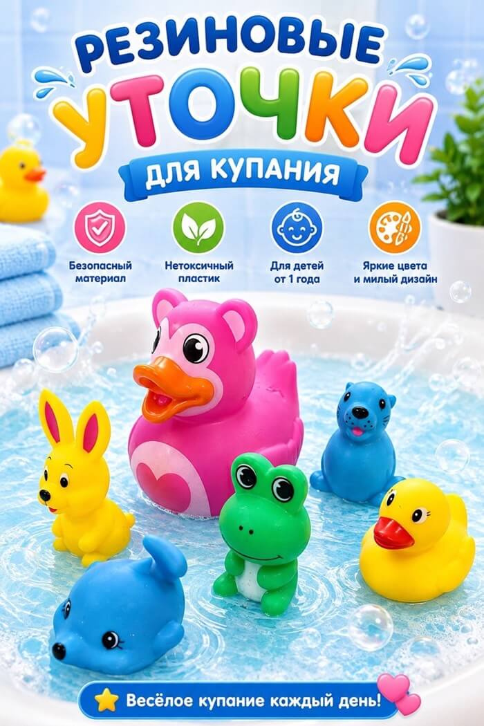 Уточки для купания резиновые