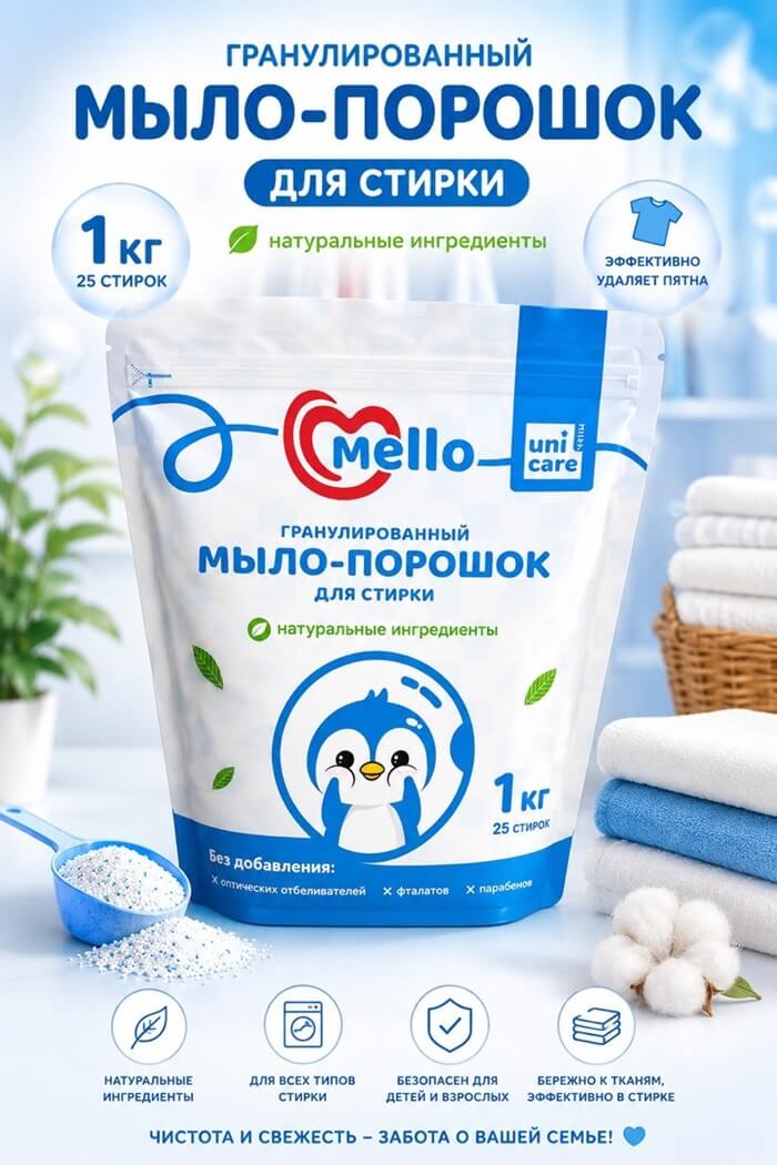 Порошок для стирки Mello 1 кг